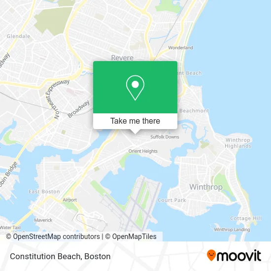 Constitution Beach map