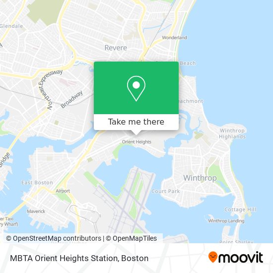 Mapa de MBTA Orient Heights Station