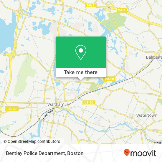 Bentley Police Department map
