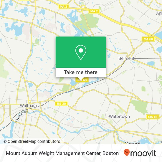 Mapa de Mount Auburn Weight Management Center