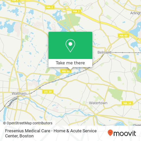 Fresenius Medical Care - Home & Acute Service Center map