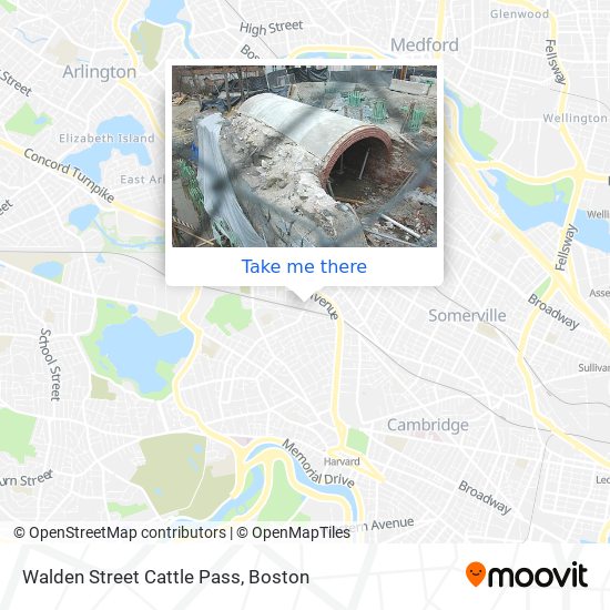 Mapa de Walden Street Cattle Pass