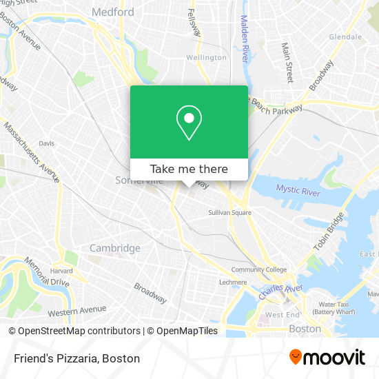 Mapa de Friend's Pizzaria