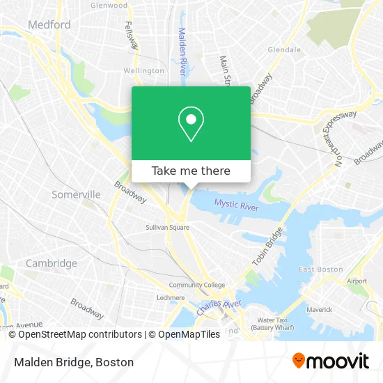 Malden Bridge map