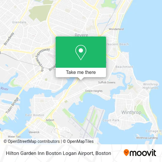 Hilton Garden Inn Boston Logan Airport map