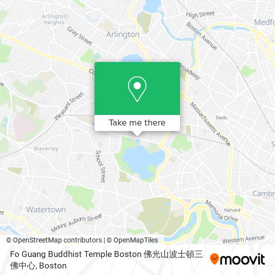 Fo Guang Buddhist Temple Boston 佛光山波士頓三佛中心 map