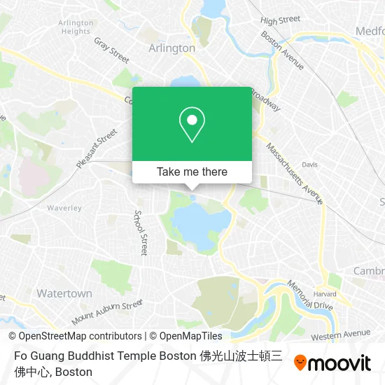 Fo Guang Buddhist Temple Boston 佛光山波士頓三佛中心 map