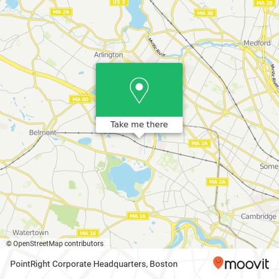 Mapa de PointRight Corporate Headquarters