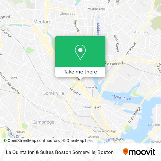Mapa de La Quinta Inn & Suites Boston Somerville