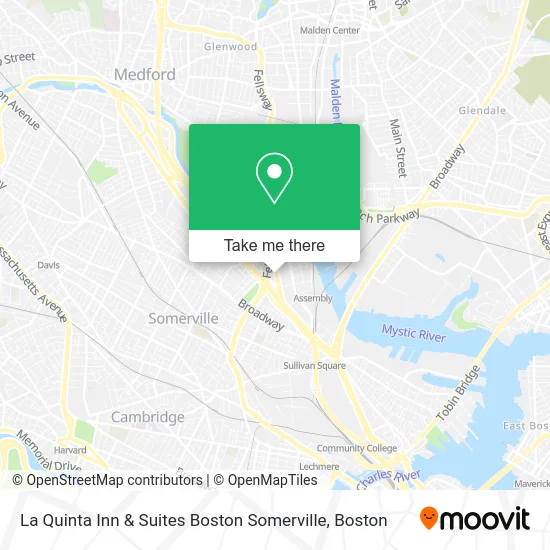 La Quinta Inn & Suites Boston Somerville map