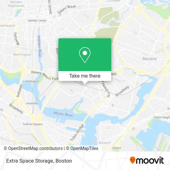 Extra Space Storage map