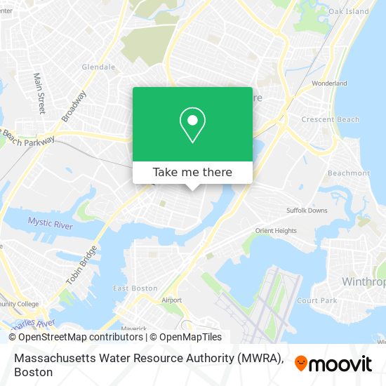 Massachusetts Water Resource Authority (MWRA) map