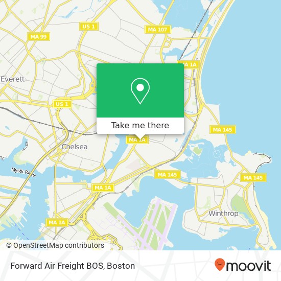 Mapa de Forward Air Freight BOS