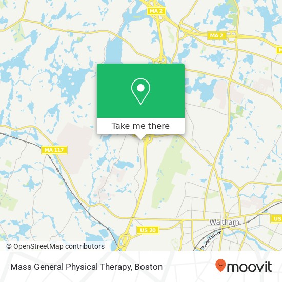 Mapa de Mass General Physical Therapy