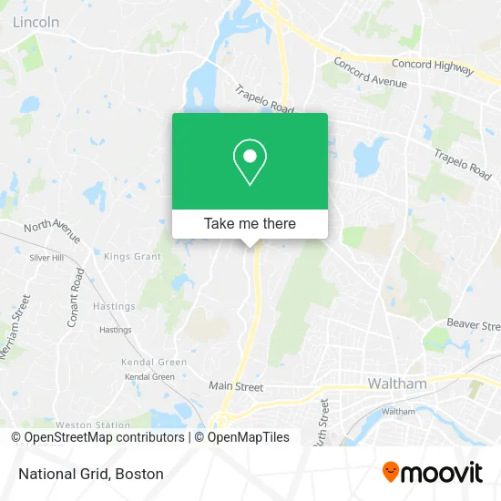 Mapa de National Grid
