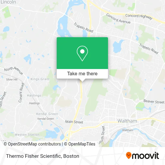 Thermo Fisher Scientific map