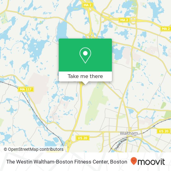 The Westin Waltham-Boston Fitness Center map