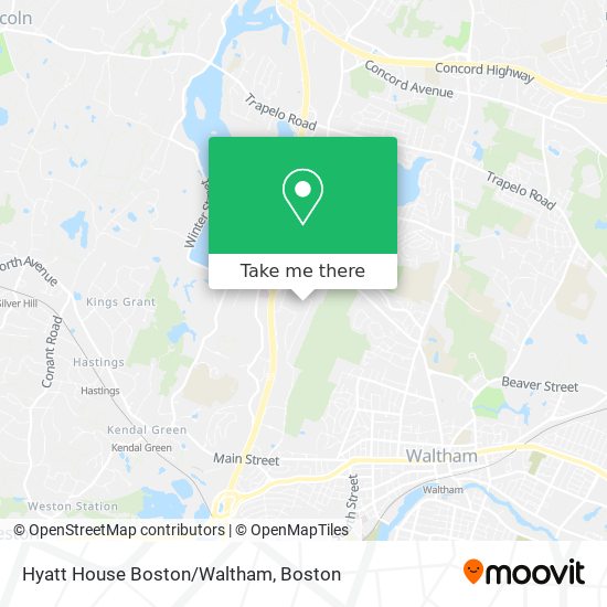 Mapa de Hyatt House Boston/Waltham