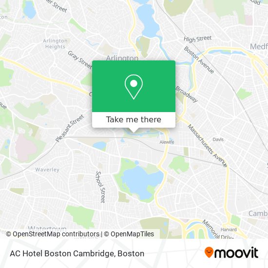 Mapa de AC Hotel Boston Cambridge