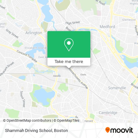 Shammah Driving School map