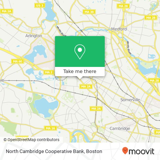 Mapa de North Cambridge Cooperative Bank