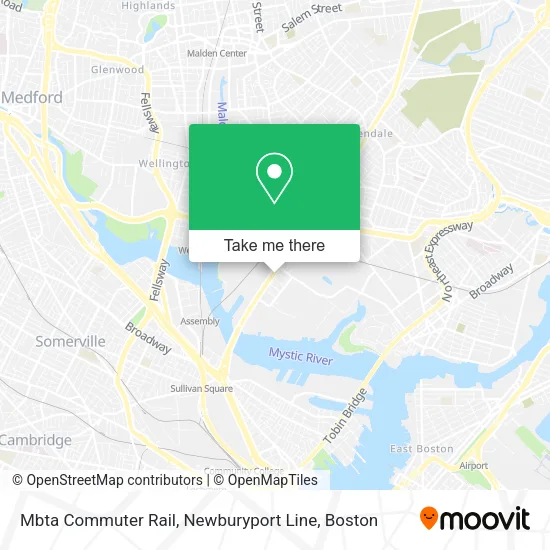 Mbta Commuter Rail, Newburyport Line map