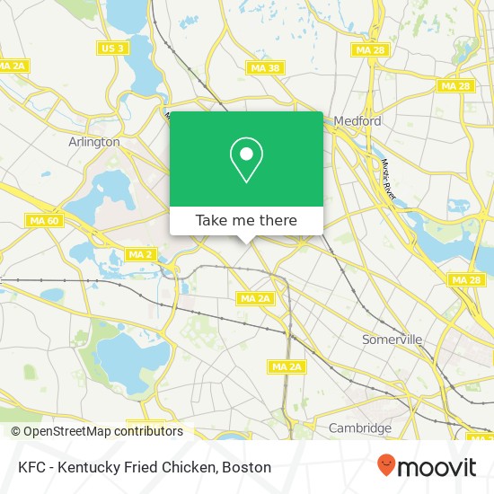 KFC - Kentucky Fried Chicken map