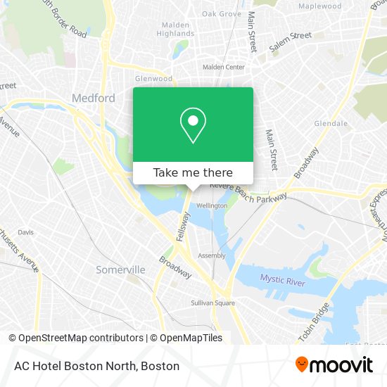 Mapa de AC Hotel Boston North