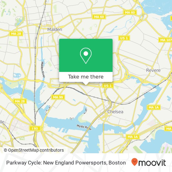 Parkway Cycle: New England Powersports map