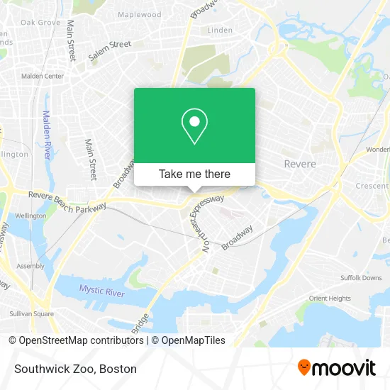 Southwick Zoo map