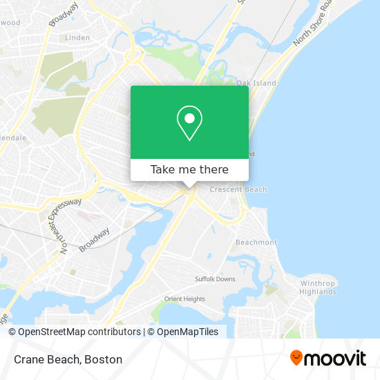 Mapa de Crane Beach