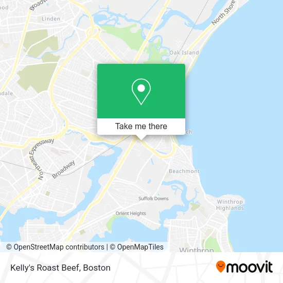 Kelly's Roast Beef map