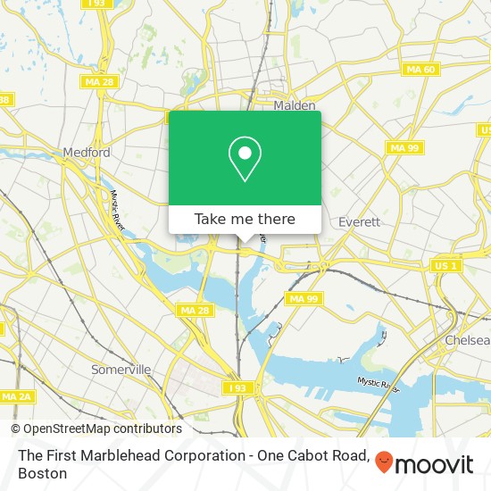 Mapa de The First Marblehead Corporation - One Cabot Road