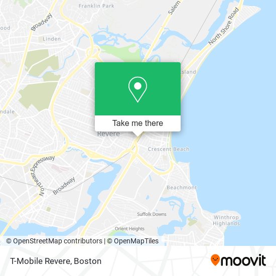 Mapa de T-Mobile Revere