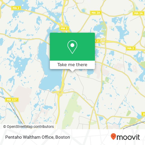 Mapa de Pentaho Waltham Office
