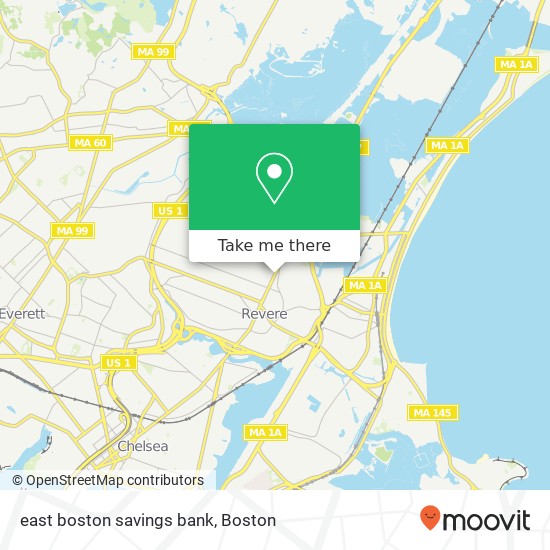 Mapa de east boston savings bank