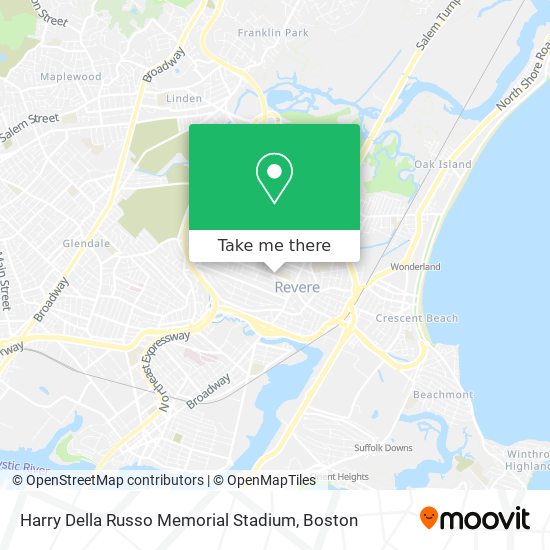 Harry Della Russo Memorial Stadium map