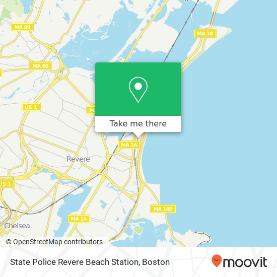 Mapa de State Police Revere Beach Station
