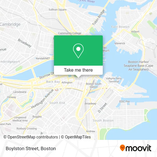 Boylston Street map