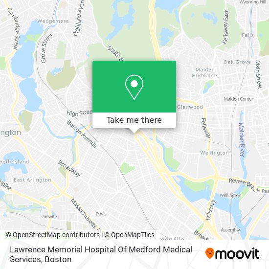 Lawrence Memorial Hospital Of Medford Medical Services map