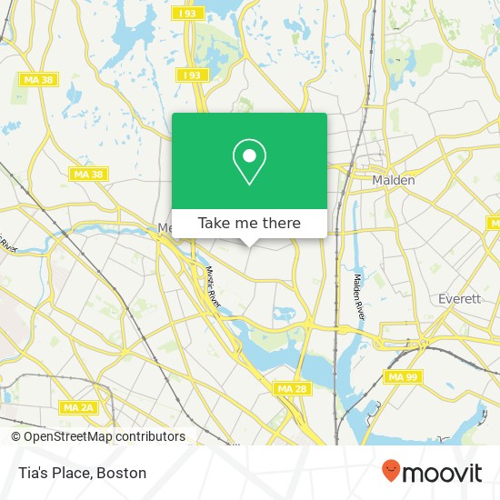 Tia's Place map
