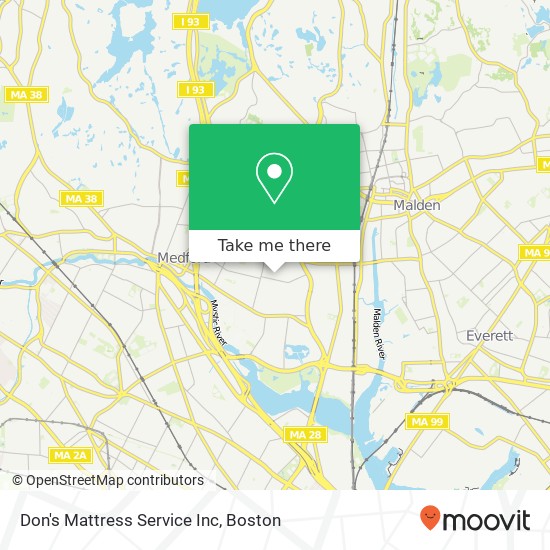 Don's Mattress Service Inc map
