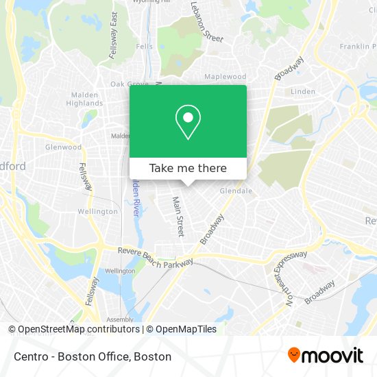 Centro - Boston Office map