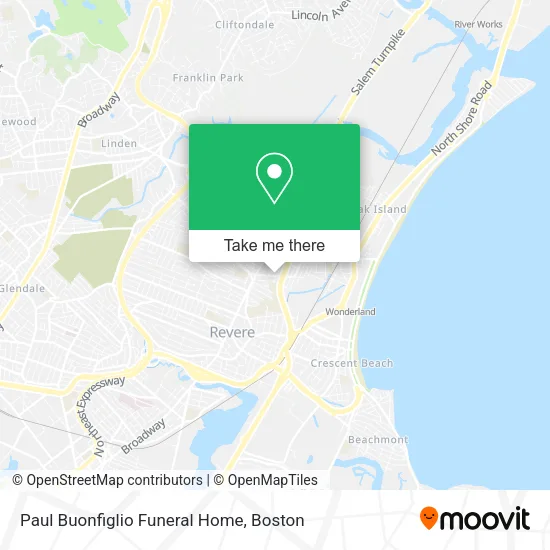 Paul Buonfiglio Funeral Home map