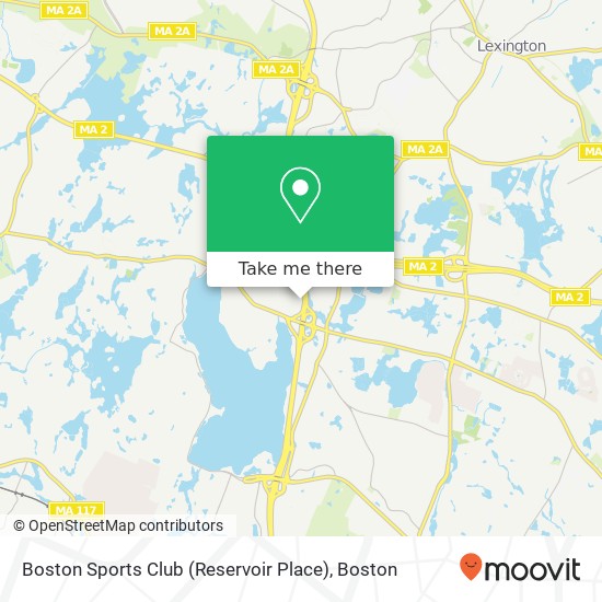 Mapa de Boston Sports Club (Reservoir Place)
