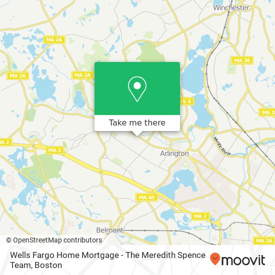 Mapa de Wells Fargo Home Mortgage - The Meredith Spence Team