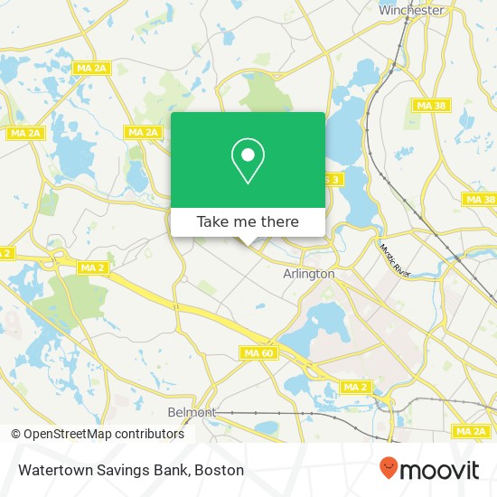 Mapa de Watertown Savings Bank
