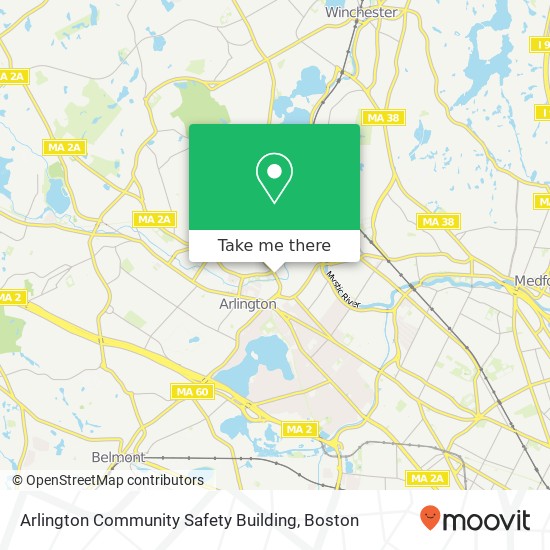 Mapa de Arlington Community Safety Building