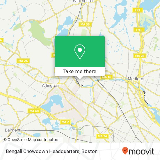 Bengali Chowdown Headquarters map