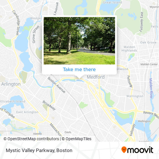 Mystic Valley Parkway map